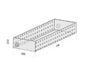REJILLA SUPERIOR PARA CAJON TRAS CABINA - 1935X600X250 MM 