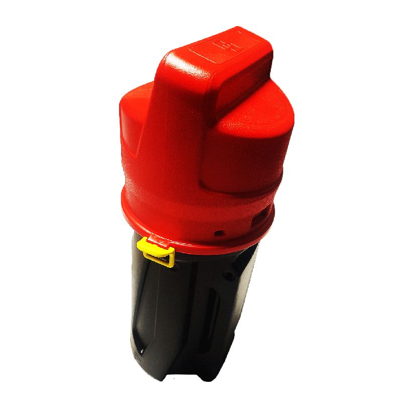 PORTA EXTINTOR PLASTICO 6 KG - APERTURA POR ARRIBA - ROJO 