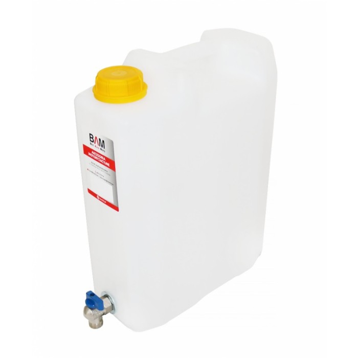 BIDON PLAST. 10 L CON GRIFO METAL. VERTICAL 