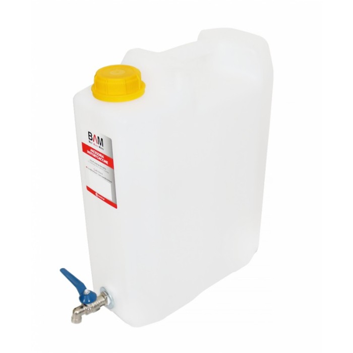 BIDON PLAST. 10 L CON GRIFO METAL. HORIZONTAL 