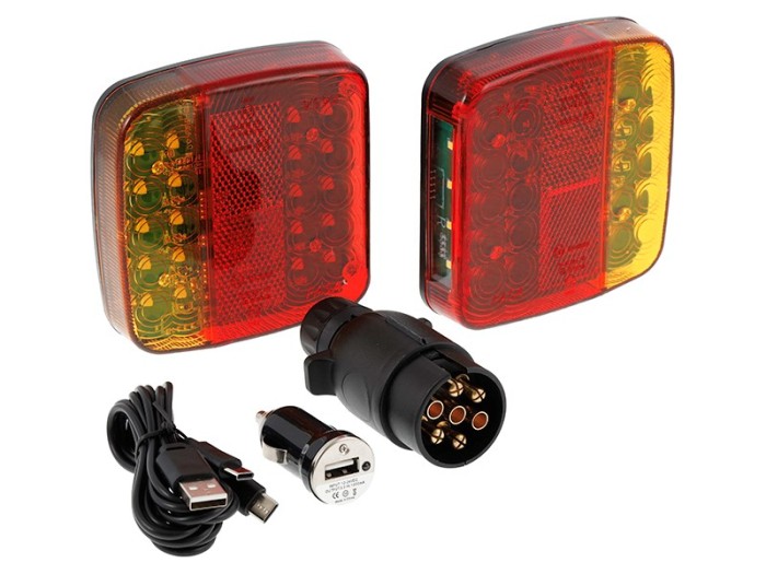 KIT INALAMBRICO  PILOTOS TRASEROS LEDS 12V 