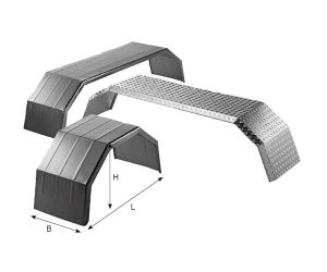 ALETA ACERO BRUTO 2 EJES PARA VEHÍCULO DE OBRAS - 650X2700X3500 MM 