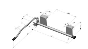 RETENEDOR DE PUERTA ACERO INOX. - BRAZO RECTO - ENGRASADOR 