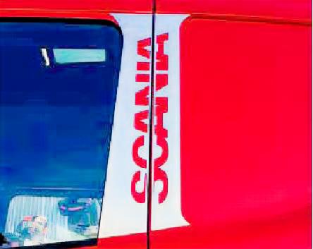 JUEGO EMBELLECEDORES INOX VERTICALES PUERTA  SCANIA 98-2016 