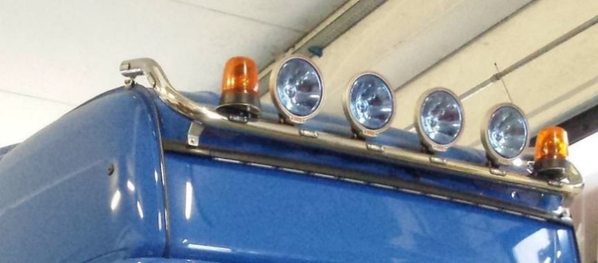 BARRA DE TECHO INOX SCANIA TOPLINE  