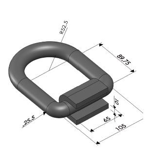 ARGOLLA SOLDABLE - 12000 KG - NUEVO MODELO 