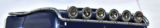 BARRA DE TECHO INOX XXL SCANIA R2/R3 TOPLINE CON 19 LEDS 